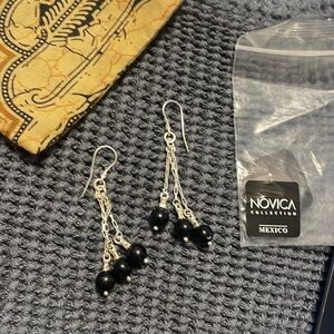 Novice Collection Black Onyx & Sterling Silver 3 strand NWOT